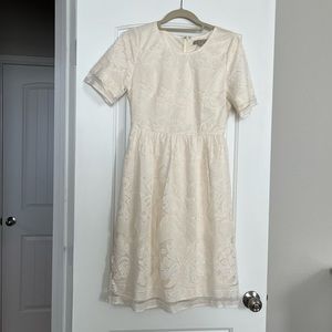 Polagram Cream Lace Dress